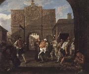 William Hogarth Output of the roast beef of England oil painting